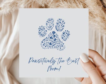 Custom Dog Mothers day Card, Mothers&#39;s Day From The Dog, Dog mum Day Card, Dog Mum Mothers Day, Mothers day Gift From The Dogs