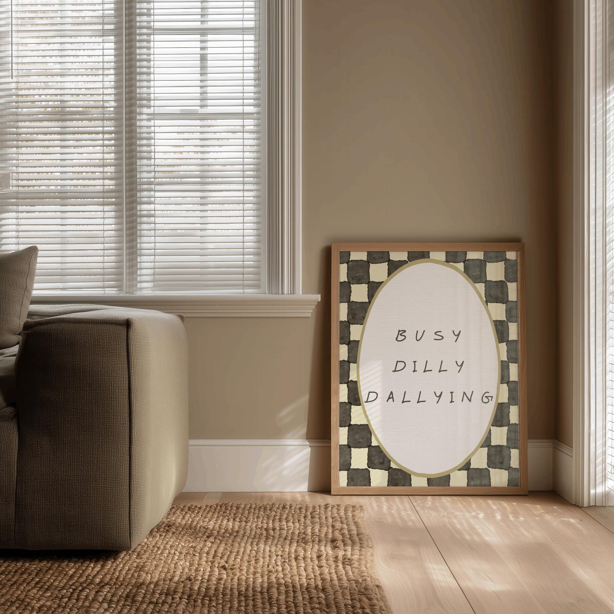 Busy Dilly Dallying Wall Art, Kids Playroom Decor, Kids Room Wall Art ...