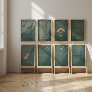 Sports Prints, Sports Gift, Sports Wall Art Set of 9, Sports Decor, Man Cave Wall Art Decor, Sports Bedroom Decor, Teen Boy Room Decor