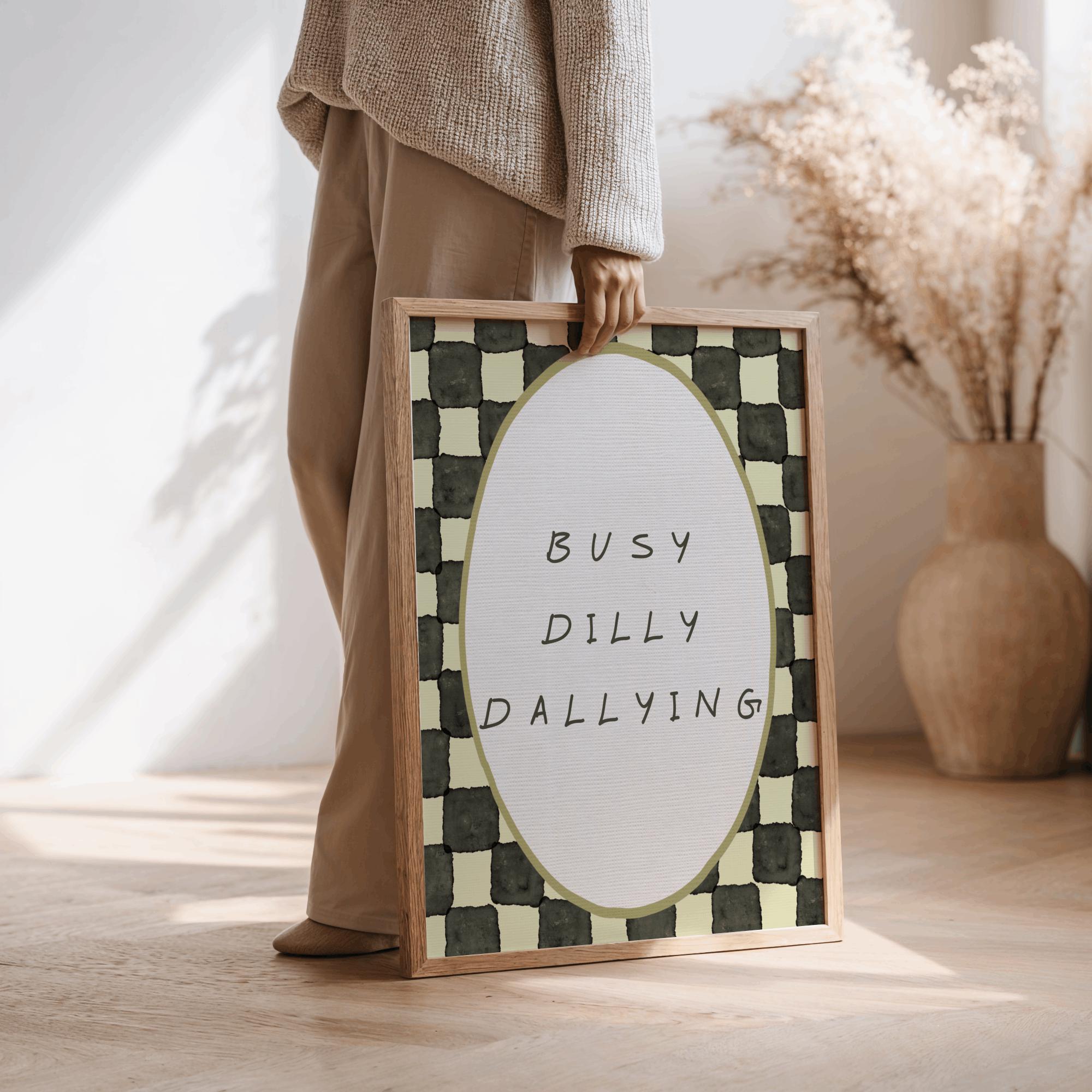 Busy Dilly Dallying Wall Art, Kids Playroom Decor, Kids Room Wall Art ...