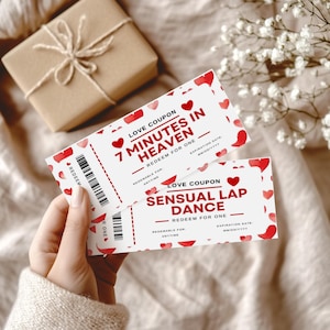 Editable Adult Spicy Coupons, Kinky Coupon Book, Naughty Sex Coupons, Printable Sexy Coupon Book, Anniversary Gift, Birthday Gift, Templett
