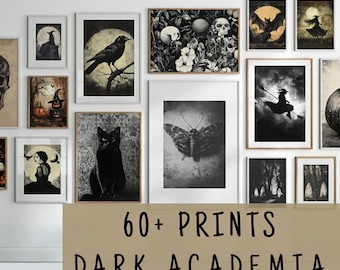Dark Academia Prints, Vintage Gothic Gallery Wall Prints, Moody Victorian Gallery Wall Set, Dark Mega Bundle Prints
