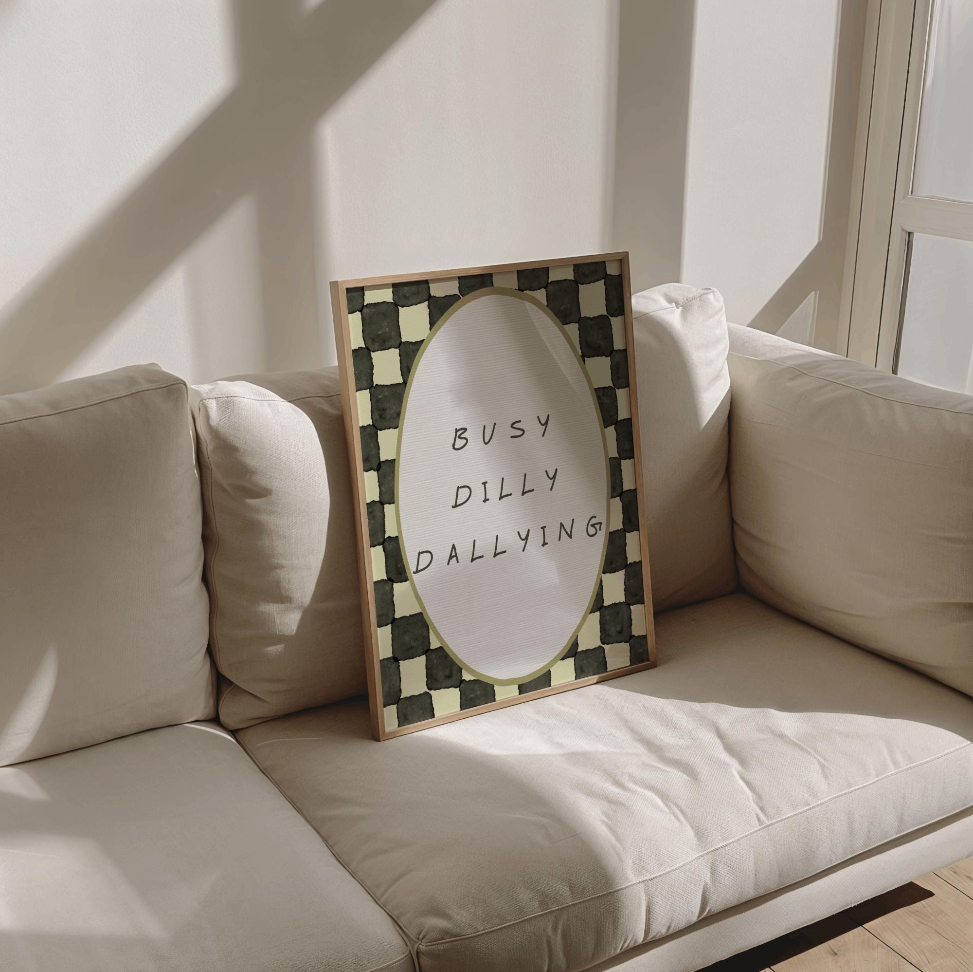 Busy Dilly Dallying Wall Art, Kids Playroom Decor, Kids Room Wall Art ...