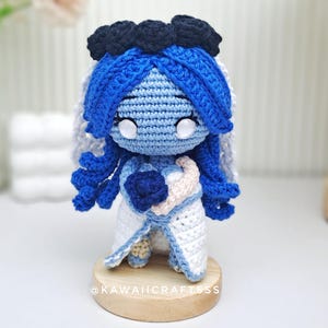 &quot;Handgemachte Puppe &quot;&quot;Emily Corpse Bride&quot;&quot; : Tim Burton inspirierte Häkelpuppe.&quot;