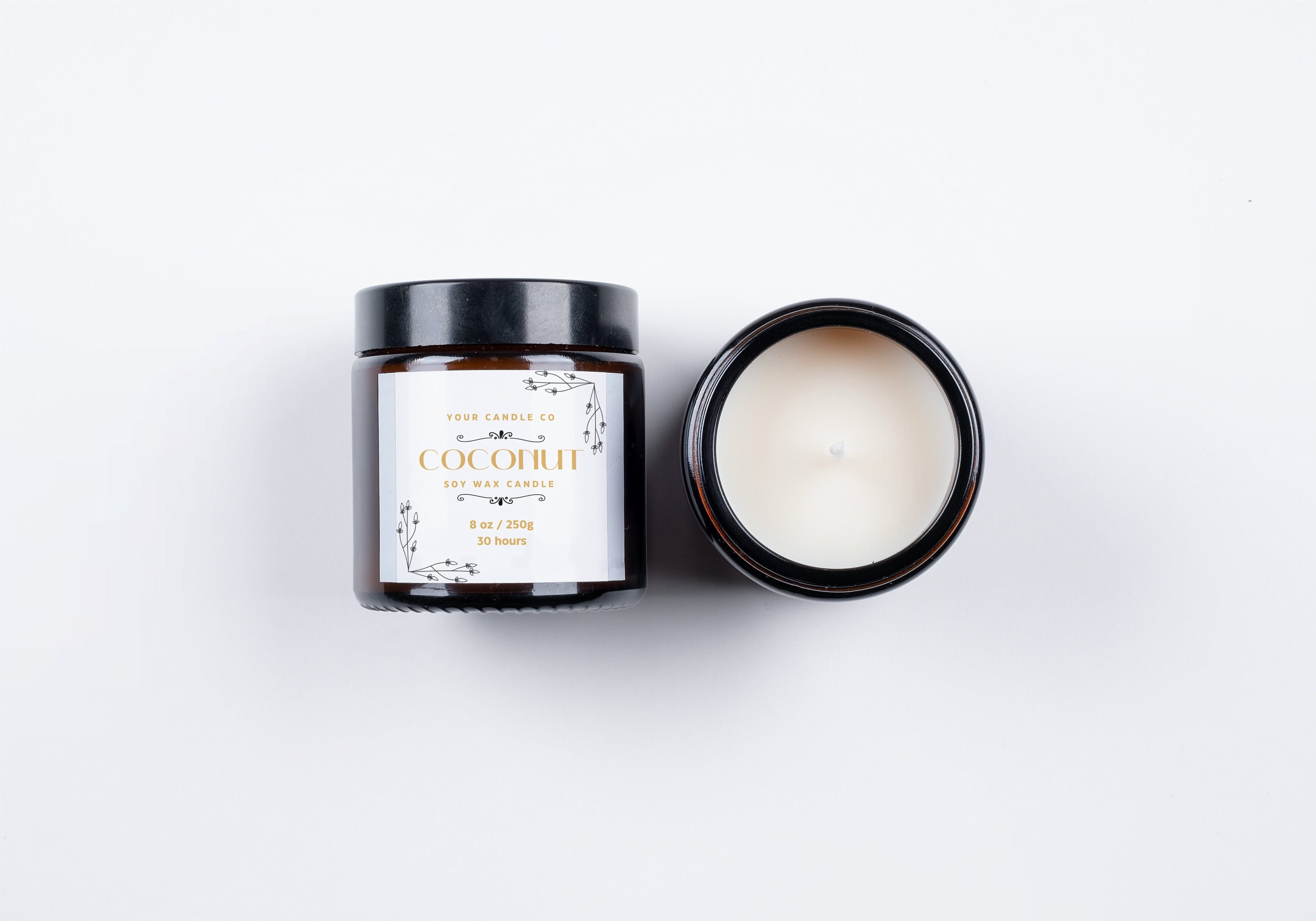 Printable Candle Labels Template, Modern Candle Label Design, Custom Candle Label Template ...