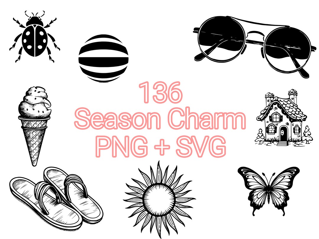 Seasons SVG Bundle - 136 Designs | SVG and PNG | High Resolution | Cute ...