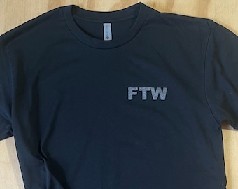 FTW T-Shirt, Minimalist style, Forever Two Wheels, Gift Idea for Biker, Motocross Gift Idea