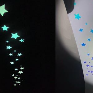 Glow in the Dark Star Stickers, Glowing Stars for Ceiling Wall Decor ...