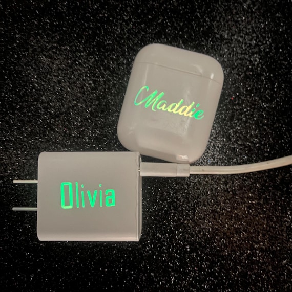 Name Tag Personalized Phone Charger 3d Printed Personalised Iphone
