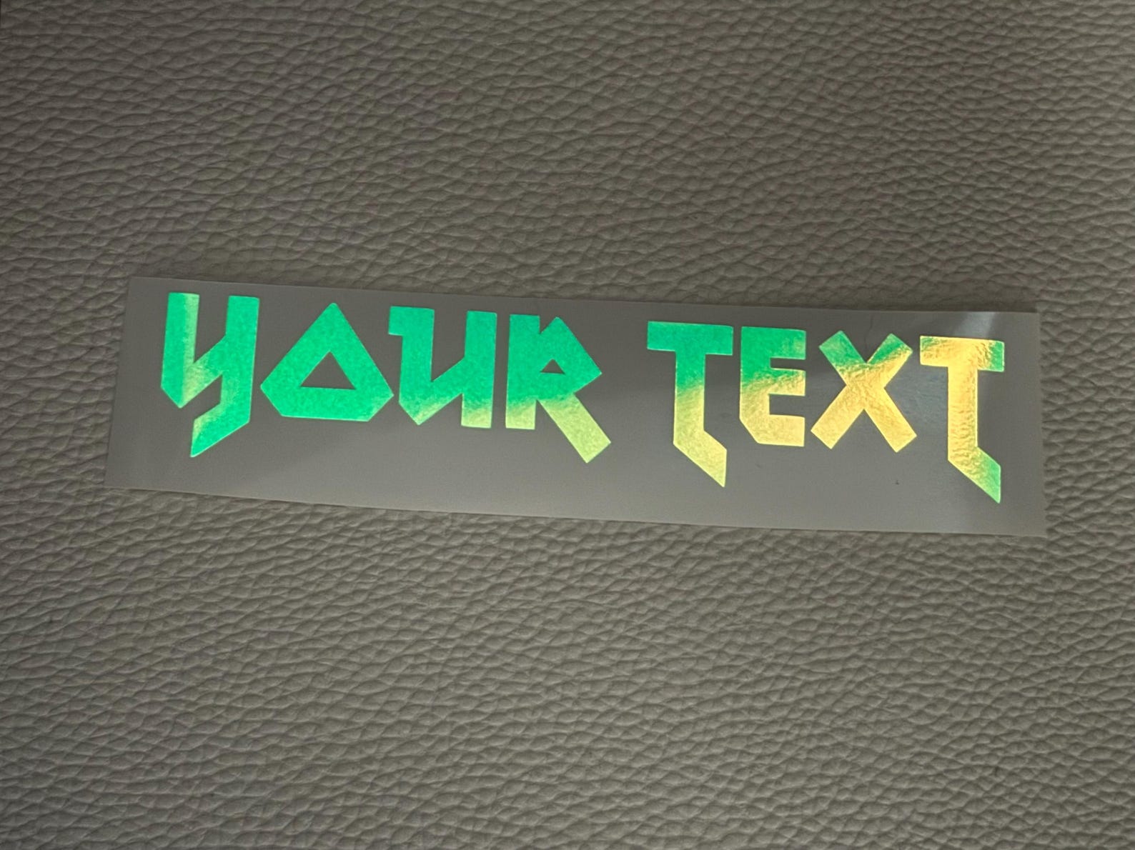 Heavy Metal Font Glow Decal, Custom Glow in the Dark Decal ...