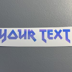 Custom Glow in the Dark Decal, Custom Name Glowing Decal, Holographic ...