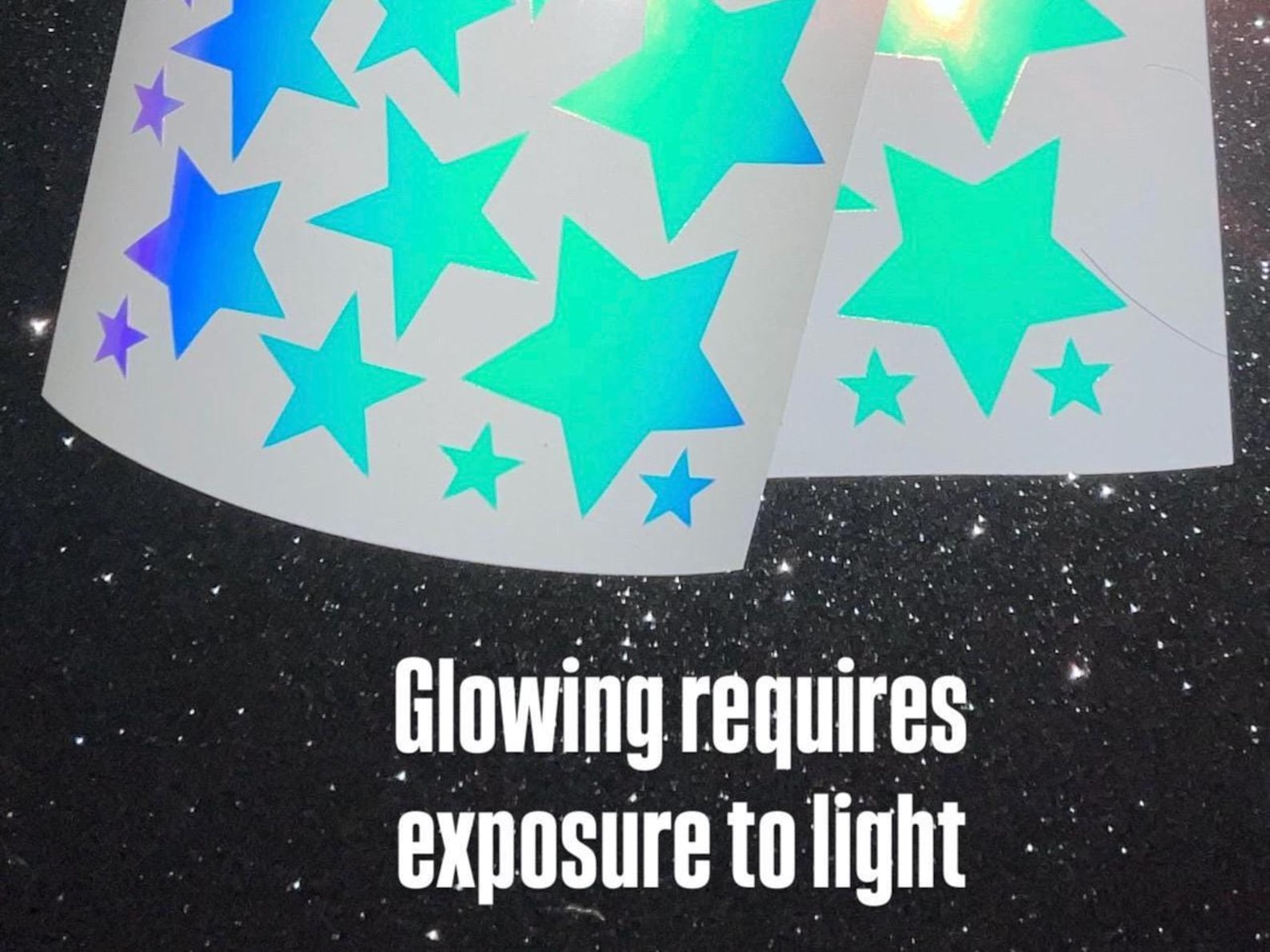 Glow in the Dark Star Stickers, Glowing Stars for Ceiling Wall Decor ...