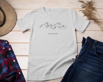 Men's Graphic T-shirt, Mountain t-shirt for men, Camping t-shirt, Outdoor T-shirt, Environmental T-shirt