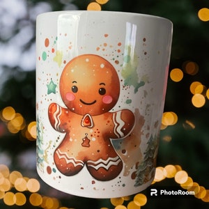 Mug Gingerbread , bonhomme pain d’épices Noël
