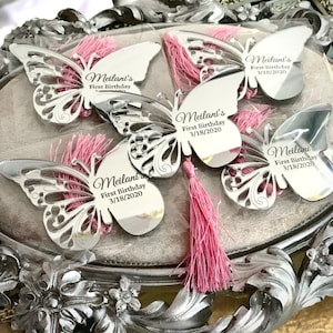 Butterfly Mirror Magnet, Butterfly Favors, Welcoming Favors, Quinceanera Favor, Sweet 16 Favors, Mis 15, Wedding Favors, Bridesmaid Gift