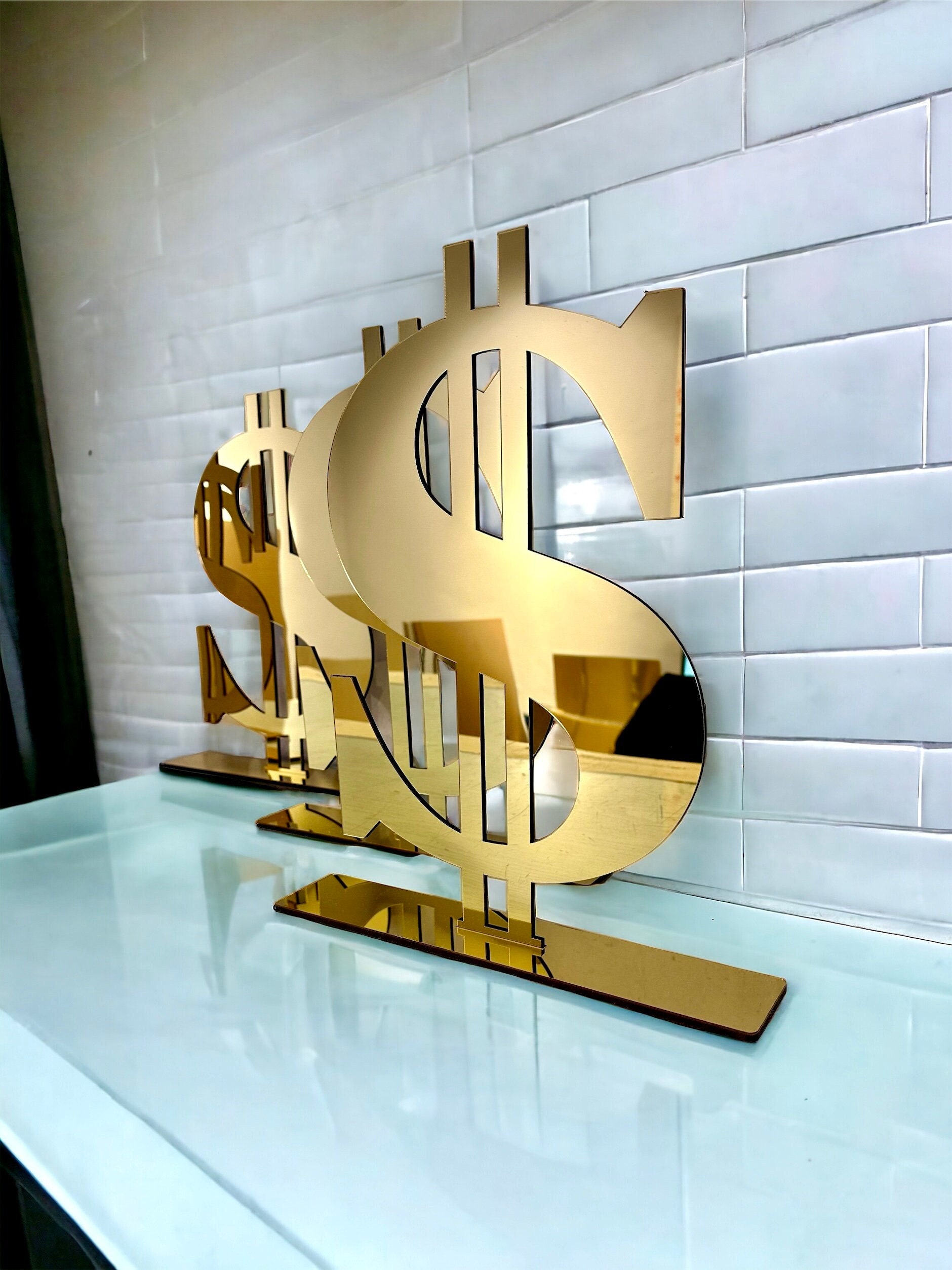 Dollar Sign, Dollar Art, Money Sign, Money Shape, Laser Cut Dollar, One Dollar, Silver Dollar, Dollar Decor, Custom Laser Cut, Money Sign