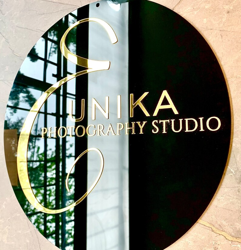 Simple Photo Sign Photography Logo Sign, Business Sign for Wall, 3D Sign, Custom Business ...