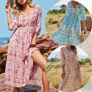 Estampados de vestidos de moda Etsy M xico