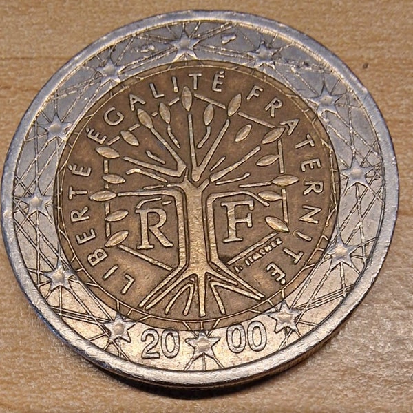 2 Euro 2000 Liberte Egalite Fraternite Pièces de 2€ 2000 liberté égalité fraternité - Etsy France