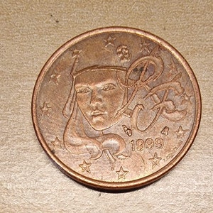 Francia 5 céntimos 1999 - Pièce de France 1999 (Pièce rare) KM # 1284