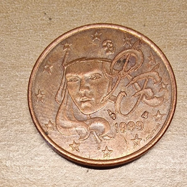Frankreich 5 Cent 1999 - Pièce de France 1999 (Pièce rare) KM # 1284