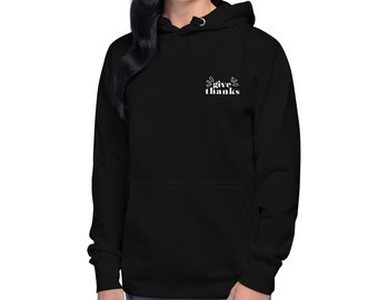 Give Thanks Pocket Graphic - Unisex Hoodie
