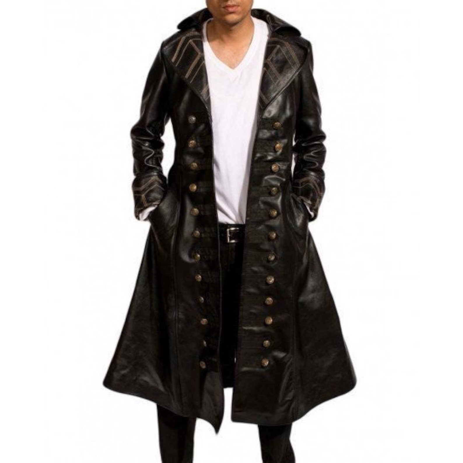 Leather Pirate Coat Etsy