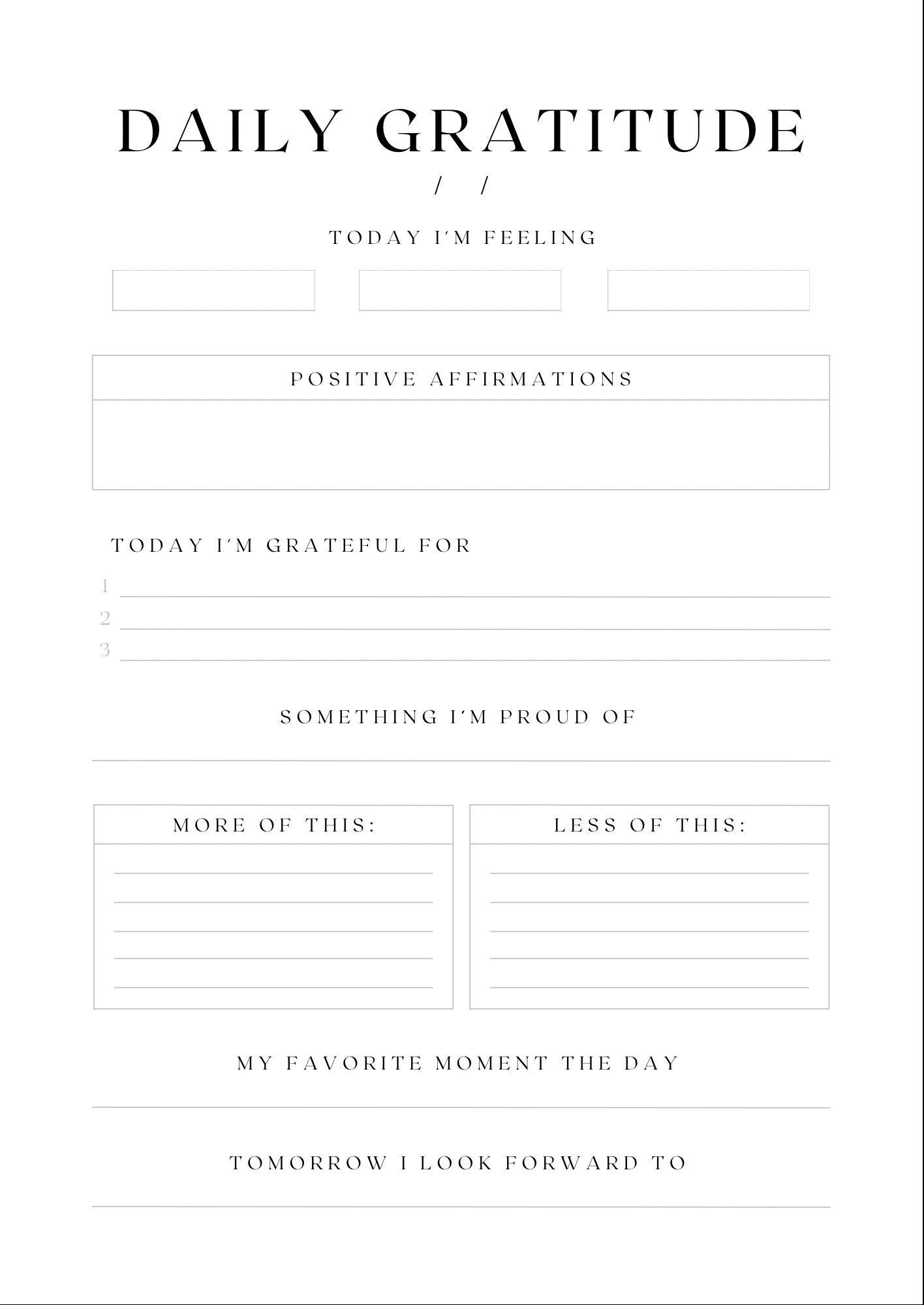 Gratitude Journaling *Instant Download*