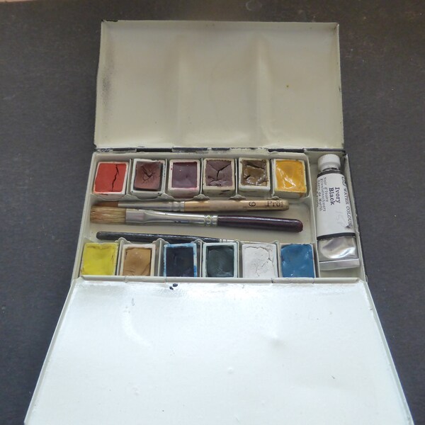 winsor and newton "sketchers" watercolour,field paint tin