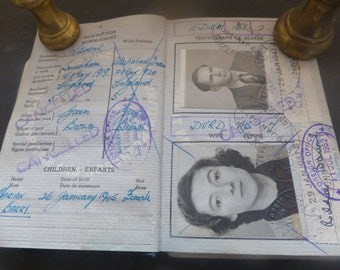 Vintage UK passport