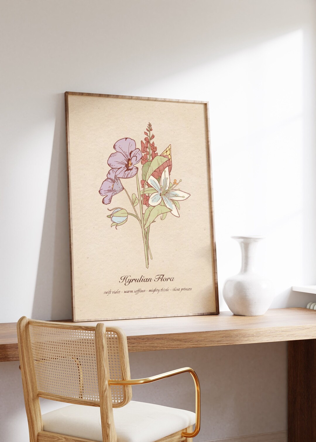 Hyrulian Flora Downloadable Print // BOTW TOTK Flower Printable Art ...