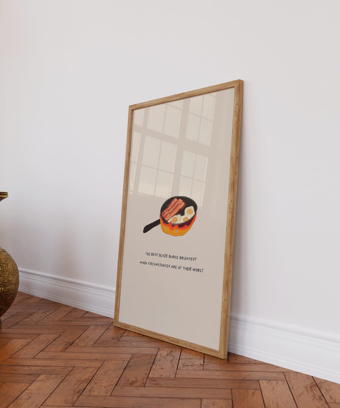 Howl's Moving Castle Art Print Calcifer Fire Demon, Studio Ghibli