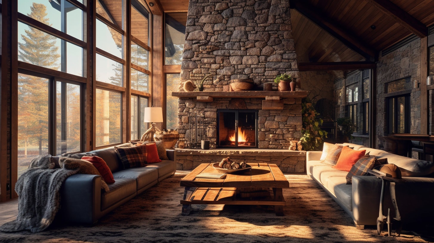 Cozy zoom background rustic lake tahoe cabin office that 59 off