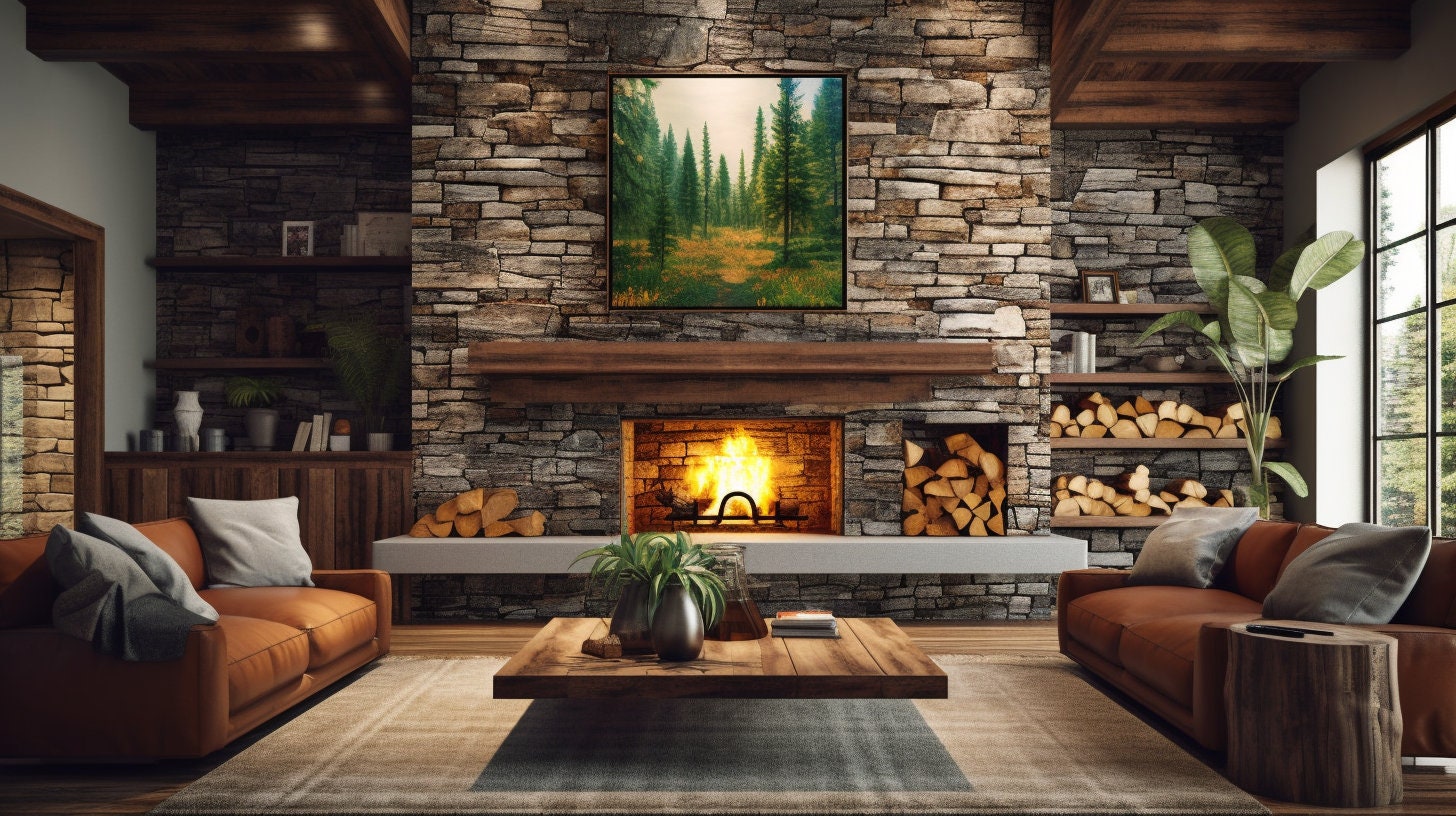 Zoom Virtual Backgrounds Fireplace Home Office Background Google Meet