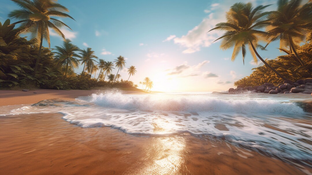 Zoom Virtual Backgrounds Backdrop Beach Home Office - Etsy Israel