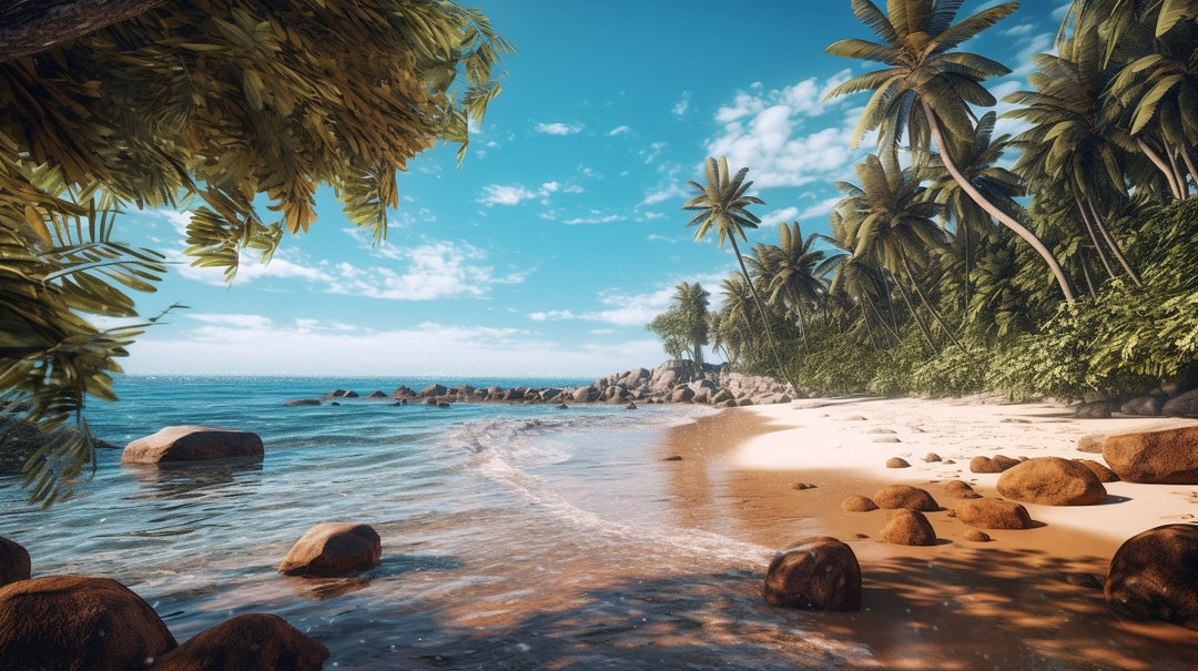 Zoom Virtual Backgrounds Backdrop Beach Home Office - Etsy Israel