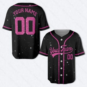 Personalized Baseball Jersey: Custom Team Name & Number, Family Matching