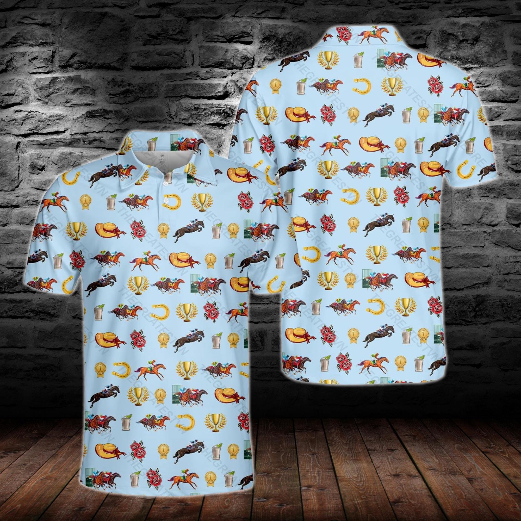 Discover Kentucky Derby Polo Shirt: Horse Racing Fan Gift