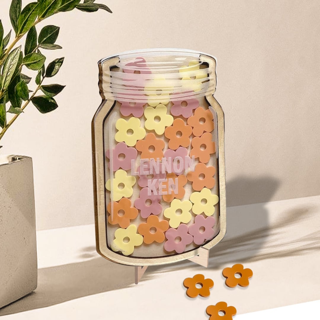 Personalized Reward Jar for Kids, Classroom Teacher Flower Jar, Reward ...