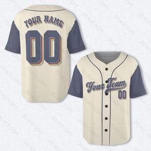 Personalized Baseball Jersey: Custom Team Name & Number