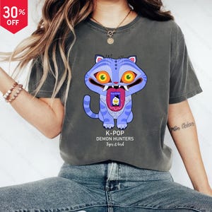 TRENDING !! Comfort Colors® Demon Hunter Tiger shirt, Derpy the Tiger And Bird Demon Hunter Tiger Tee, Hunters Tiger fan, Kpop Boys Shirt
