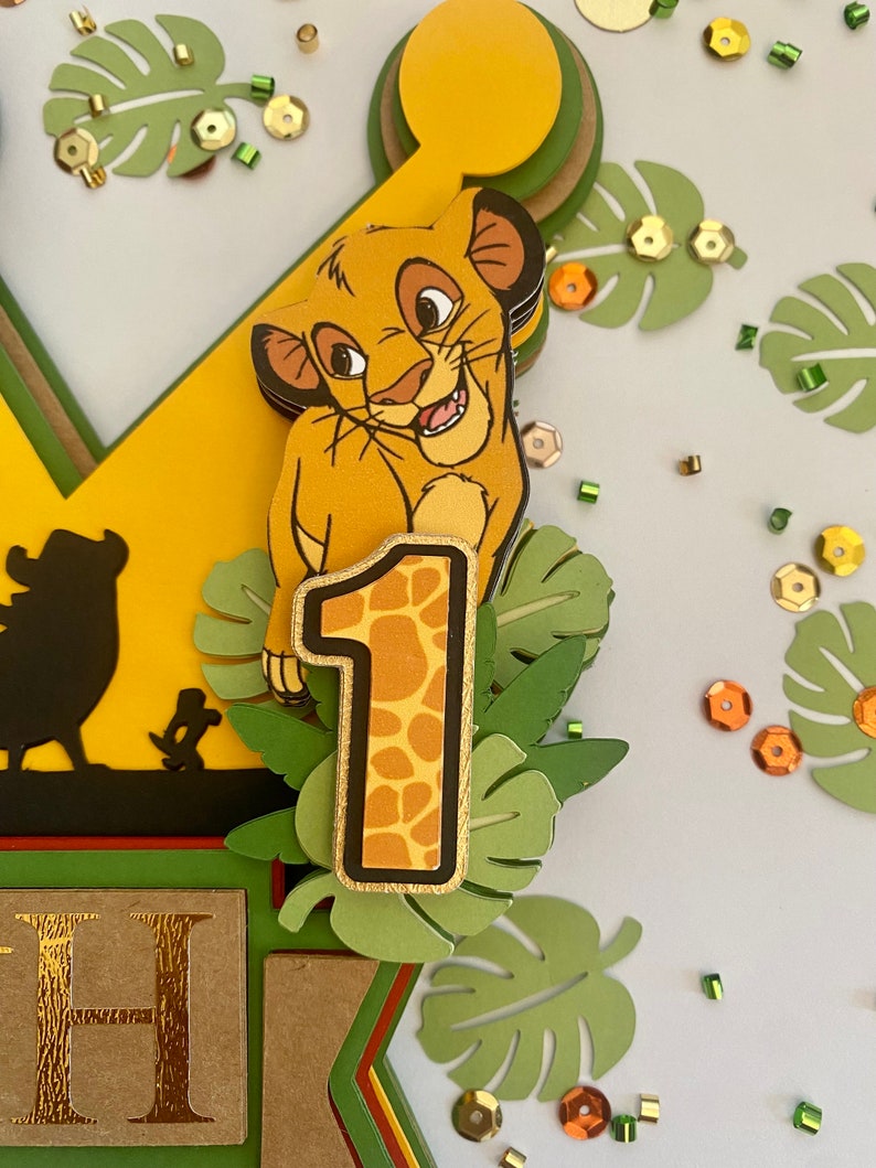 Lion King Cake Topper Etsy