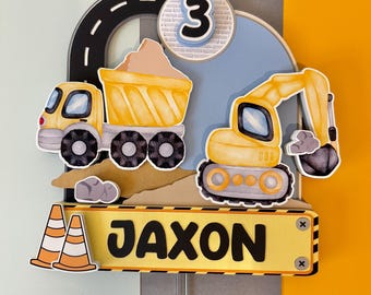 Construction Cake Topper