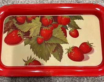 Bandejas metálicas vintage para servir fresas - 6 bandejas