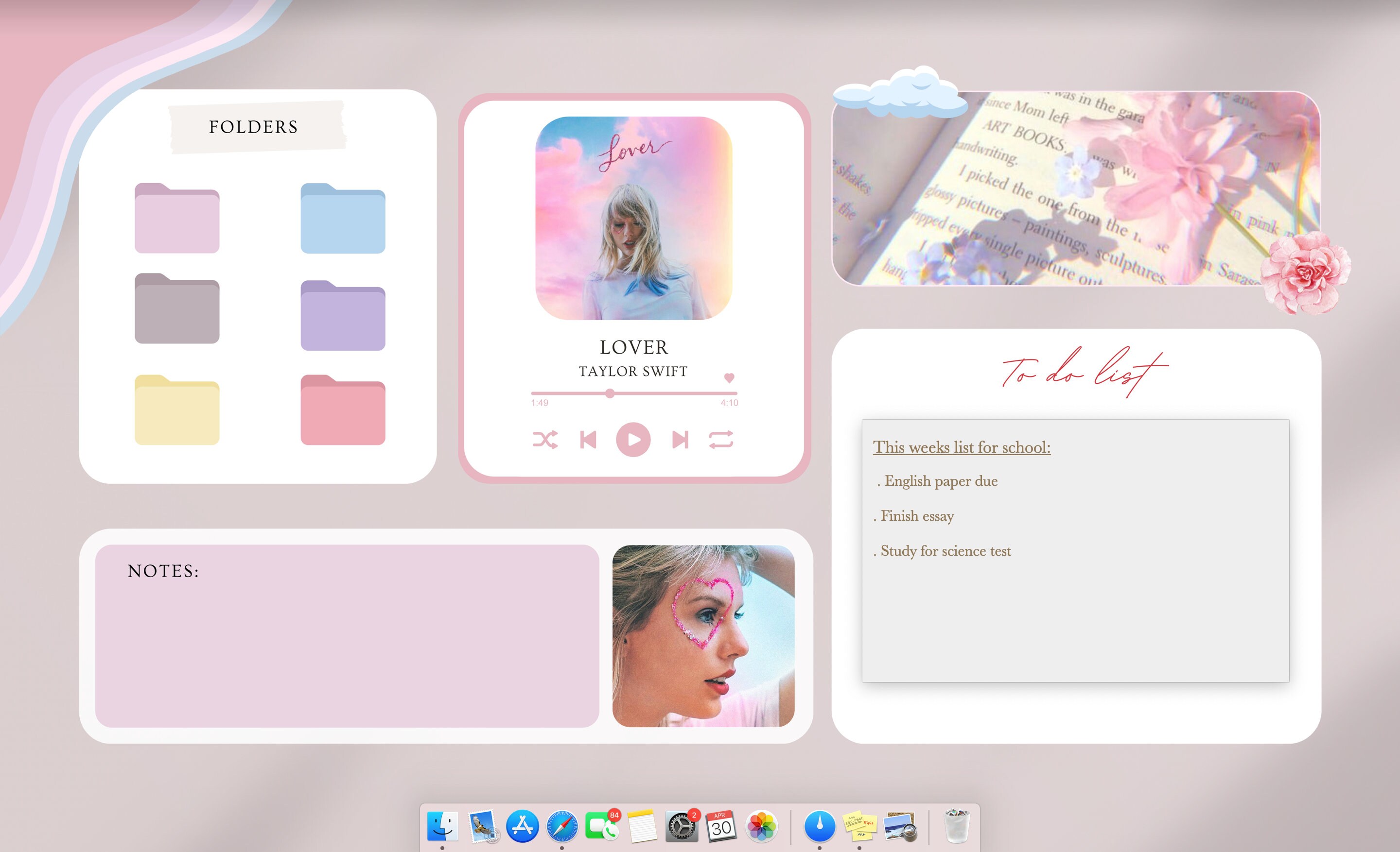 Taylor Swift Desktop Wallpaper Organizer Mac Windows Etsy Canada