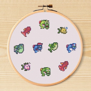 Stardew Valley Legendary Fish-kruissteekpatroon