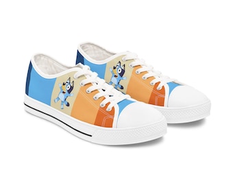 Bluey and Bingo Adult Women's Low Top Sneakers - Bluey