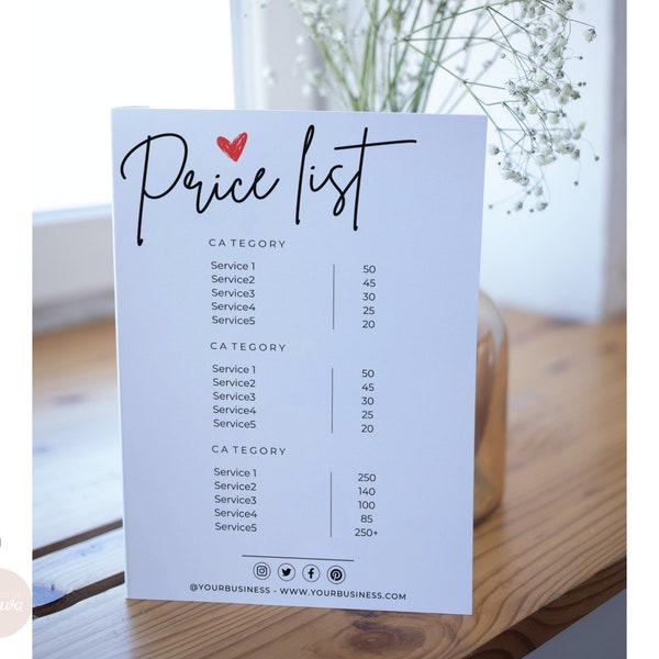 Sublimation Tumbler Pricing Chart Etsy