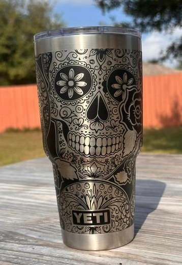 Sugar Skull Tumbler – A and J Graphics