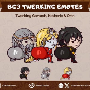 Gestos de twerking de Baldur's Gate 3: Gortash, Ketheric y Orin